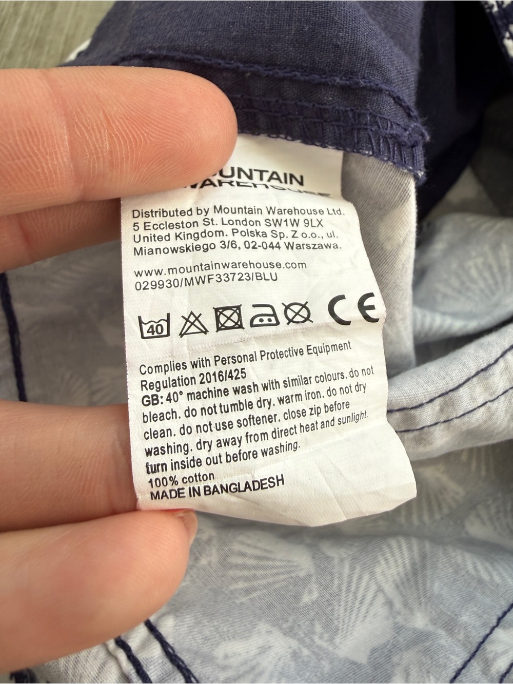 Mountain Warehouse Womenβs Size 10 Seashell Cotton Shorts Coastal Cowgirl - Picture 3 of 6